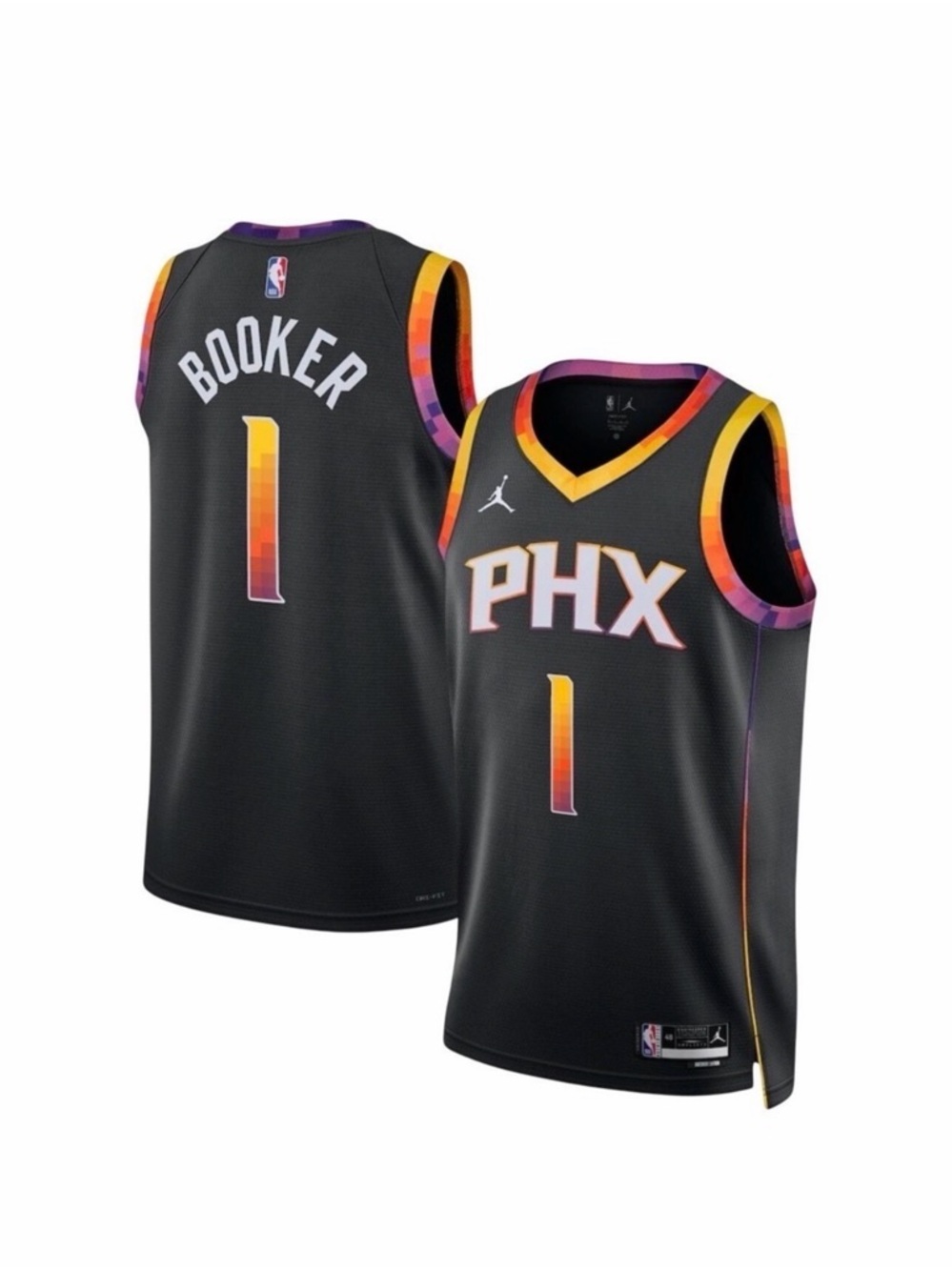 Jordan Phoenix Suns Devin Booker Statement Edition Jersey Black